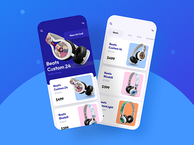 Custom Headphones Store UI concept | Ecommerce cards layout design ecommerce minimal mobile design store store design ui ui design ux