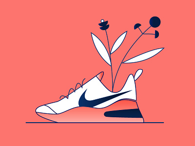 Lets go nike, Inspired art branding design illustration minimal nike nike air shoe vector