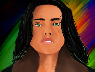 A Bold Portrait digital illustration digital painting digitalart illustration illustrator vector