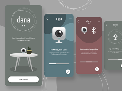 Dana app art design flat illustration logo minimal redesign ui ux