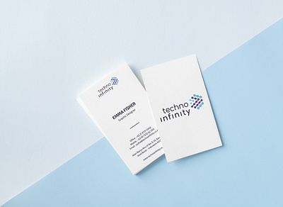 Namecard concept for Techno Infinity branding design illustration