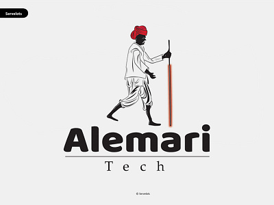 Alemari Tech branding logo