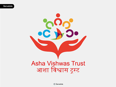Asha Vishwas Trust Logo branding logo