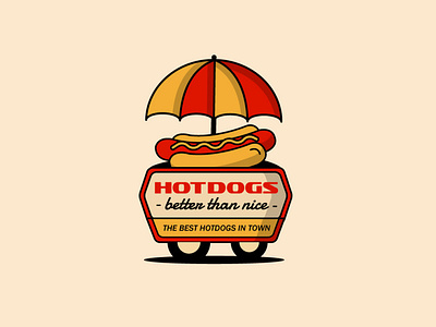 Hot Dogs cart logo, isn't it better than nice?