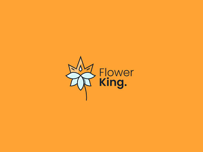 Flower King... art branding cartoon clean illustration logo mascot minimal playful vector