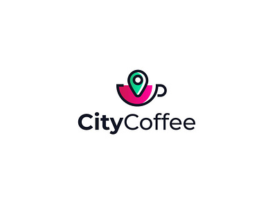 Logo for an app that takes you coffee places. app logo art branding clean creative design illustration logo minimal vector