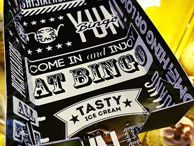 BINGO ice cream bingo cream design h2 ice jnotalk logo ui vi