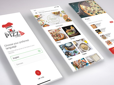 Da Pizza Corner adobe xd app design design food app ui ux uidesign