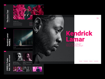 Homepage One pager music onepage ux web page