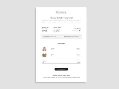 Daily UI Day 017: Email Receipt daily daily 100 challenge daily ui dailyui day 017 design email design email receipt emailreceipt receipt ui ux web