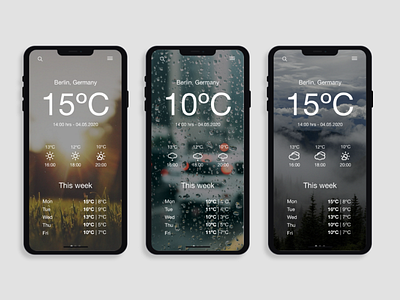 Daily UI Day 037: Weather daily daily 100 challenge daily ui dailyui day 037 day 37 design mobile mobile app mobile design mobile ui ui ux weather app weather design app