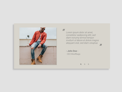 Daily UI Day 039: Testimonials component daily daily 100 challenge daily ui dailyui day 039 day 39 design testimonials ui ux web web component webdesign