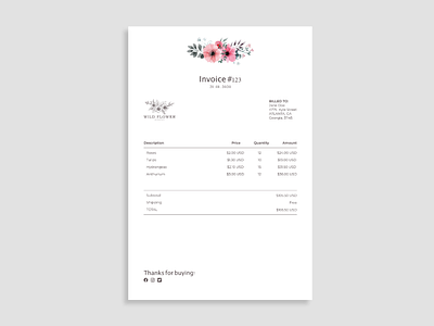 Daily UI Day 046: Invoice