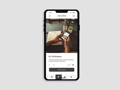 Daily UI Day 050: Job Listing daily ui dailyui day 050 day 50 job listing design joblisting mobile mobile app mobile design mobile device mobile ui mobileui ui ux