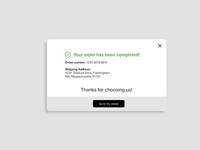 Daily UI Day 054: Confirmation component component design components confirmation design confirmation message daily 100 challenge daily ui dailyui day 054 day 54 design ui ux web