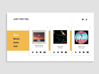 Daily UI Day 091: Curated for You curated for you daily daily 100 challenge daily ui dailyui day 091 day 91 design recommend recommendation recommendations recommended ui ux web web design webdesign