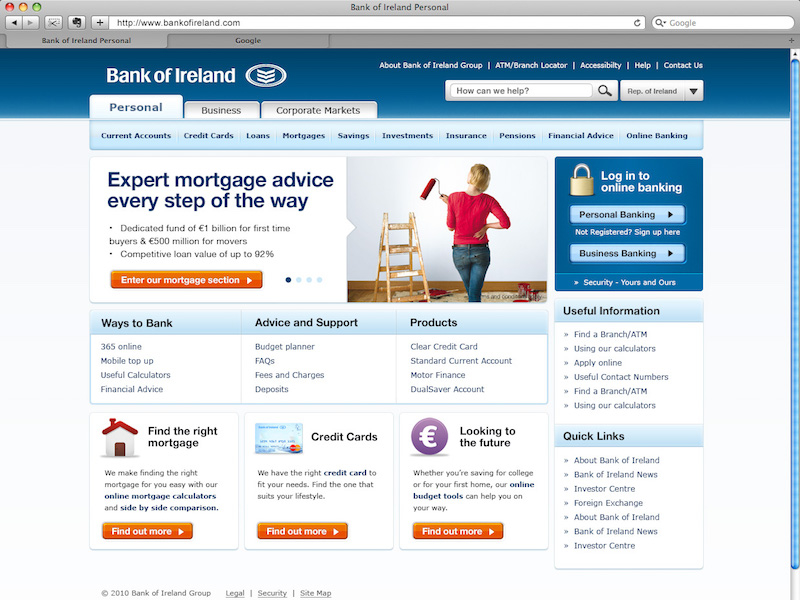 Bank of Ireland Website by Carlos Garcia on Dribbble