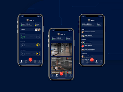 Mobile app for the security company