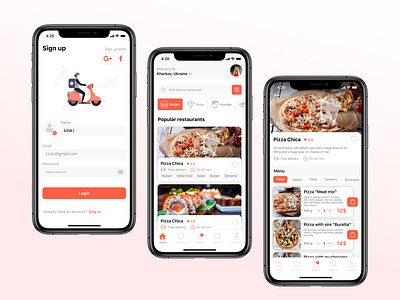 Food delivery mobile app