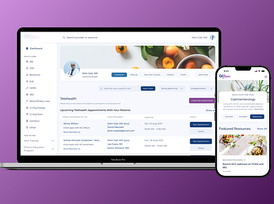 Health platform design uiux