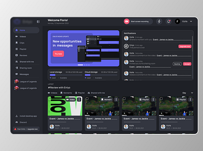 Video hosting / Streaming platform design uiux