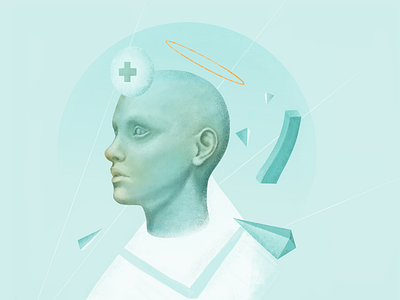 Online doctor illustration - concept design