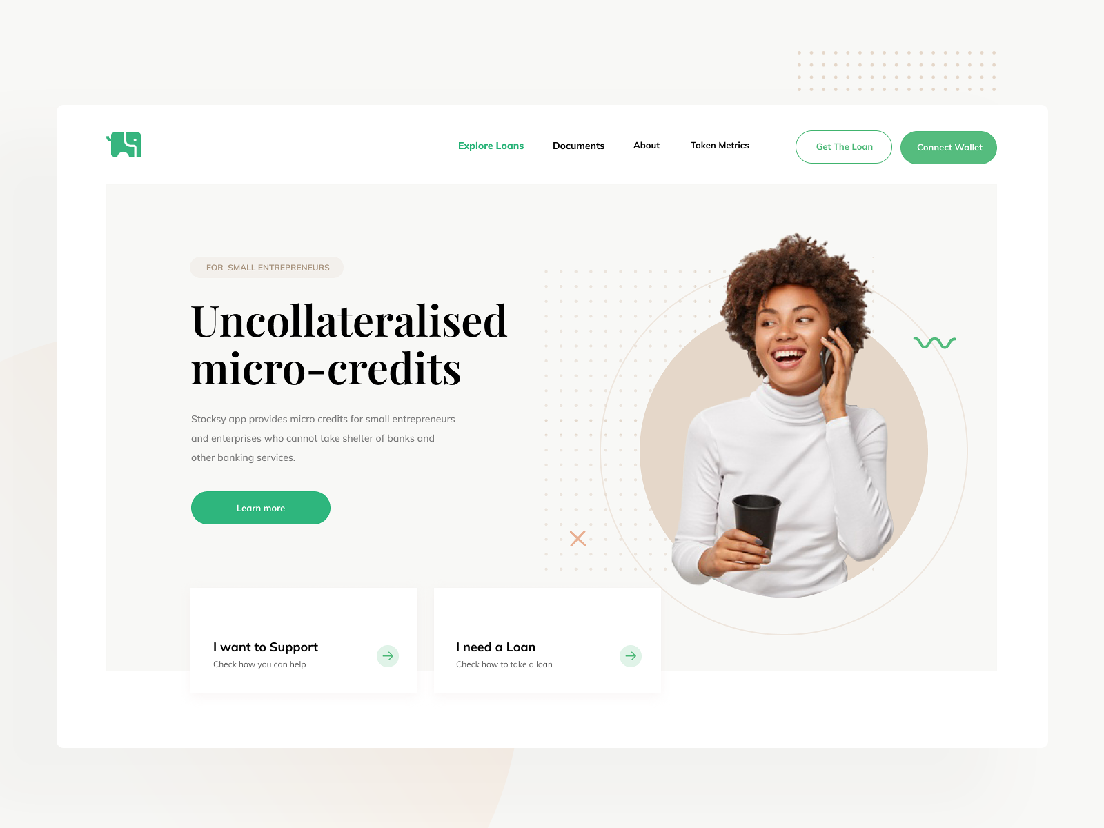 Stocksy concept by Ania Cywińska for visux on Dribbble