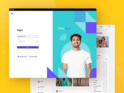 Login screen add password branding graphic design login minimal onboarding sign in signin social app social network app styleguide typography ui web app webapp yellow