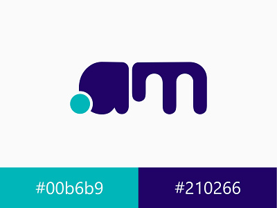 .am Logo .am blue domain domain logo internet logo logo logo design logotype