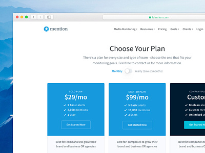 New Pricing Page 💸