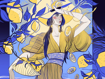 Lemons character digitalart illustration procreate