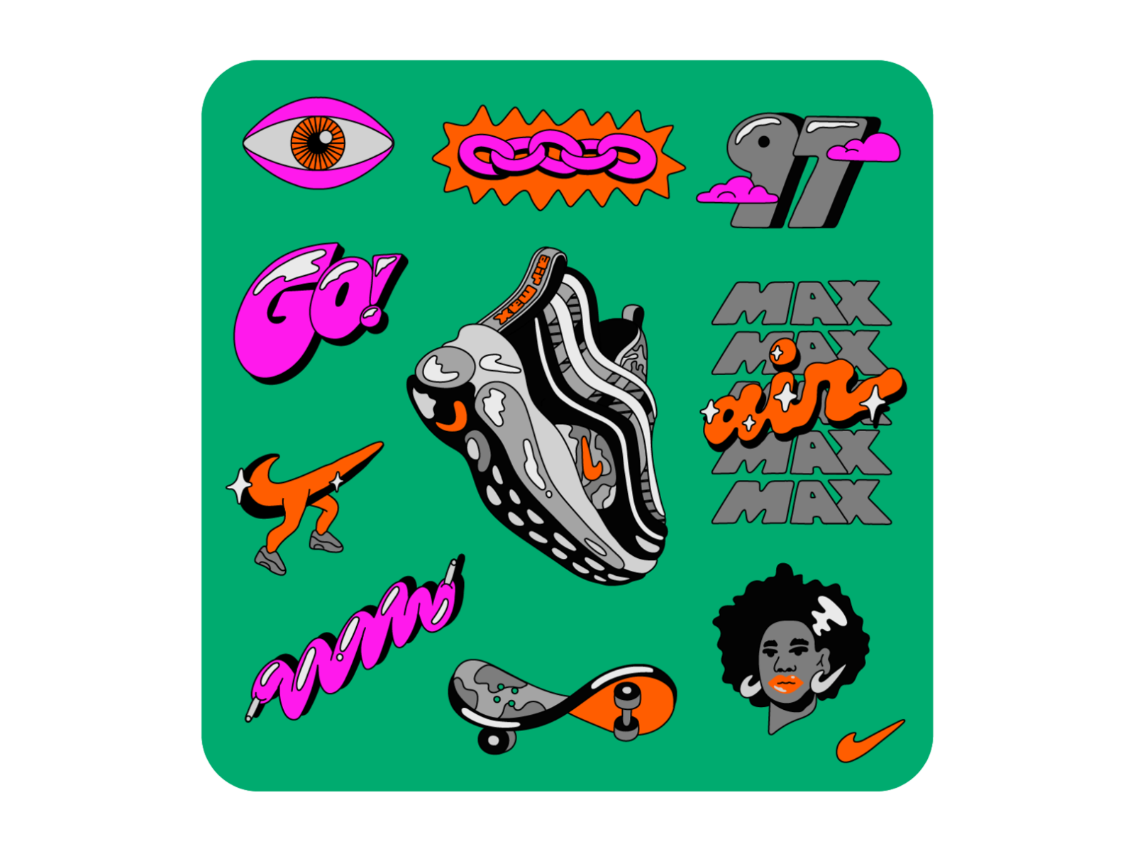 cartoon air max 97