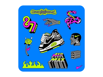 Nike Remix Pack: Air Max 87 air max 87 illustration lettering nike nike air max