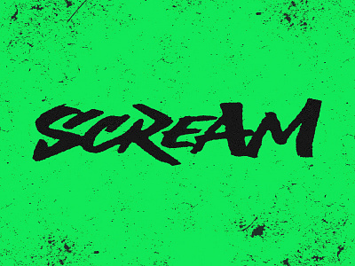 SCREEEAAAAAAAM dirty grunge lettering logo logotype scream type typography