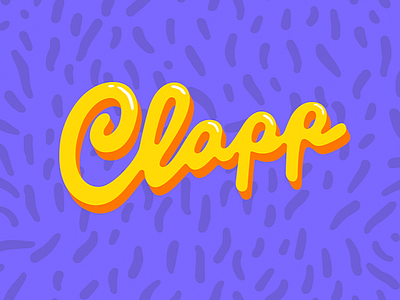 clapp app clapp design espm graduation lettering logo logotype music typography