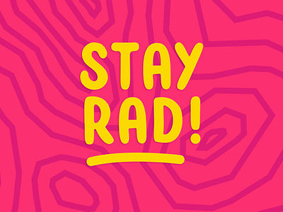 stay rad! clapp font rad type typeface typography