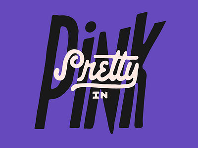pretty in pink chick flick john hughes letterad lettering logotype movie type typography