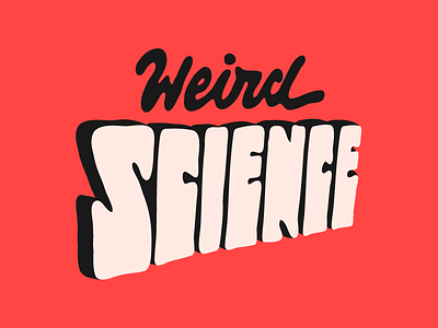 weird science chick flick john hughes letterad lettering logotype movie type typography