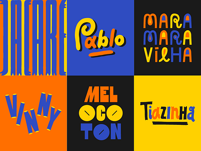 letterad collection: brazil celebrities from 90's brazil celebrity letterad lettering type typography