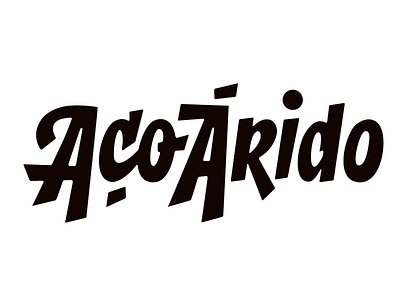 aço árido lettering logo logotype type typography