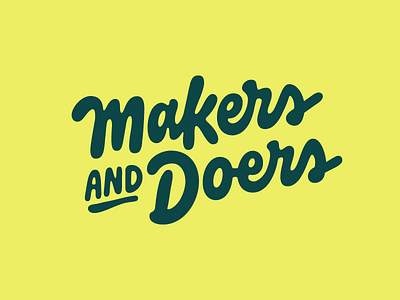Makers and Doers for Holvi holvi lettering typography