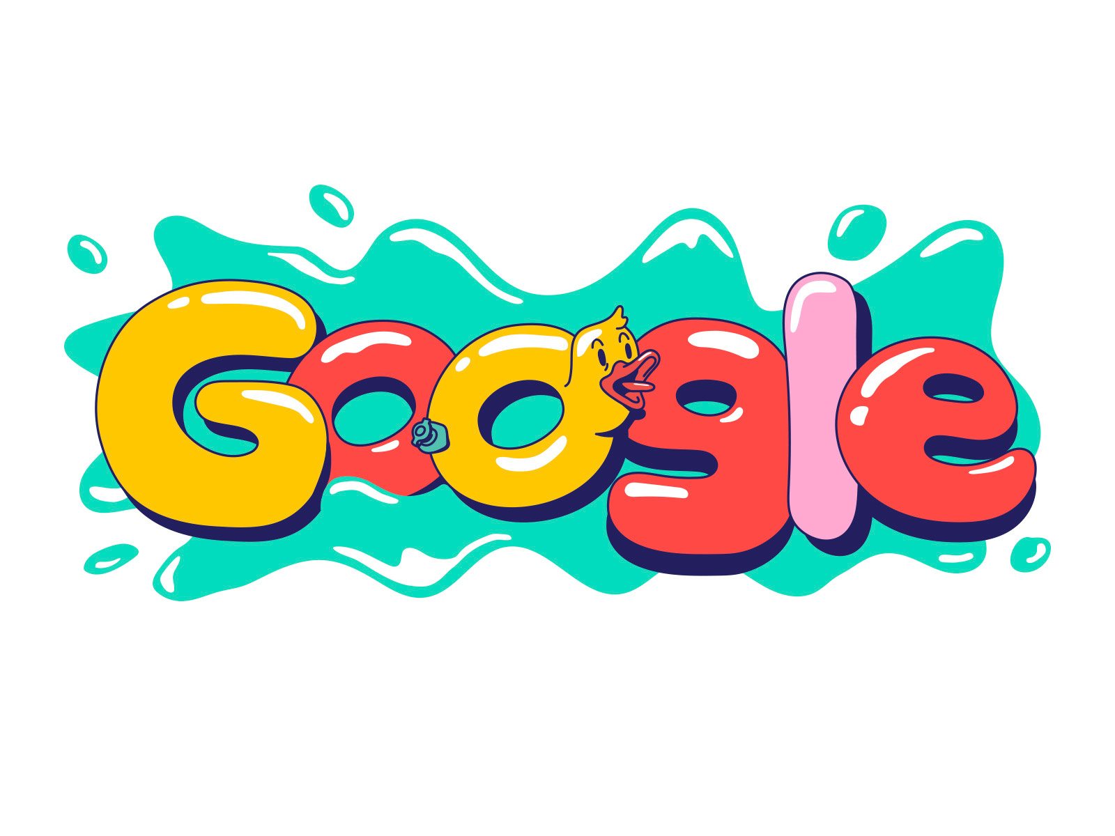 Google - Stickers by Lebassis on Dribbble