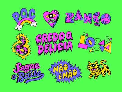 Tattoos! brazil design illustration lettering type typography vector