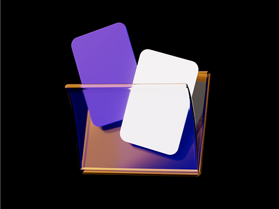 3D folder icon 3d arnold cinema4d dark folder icon