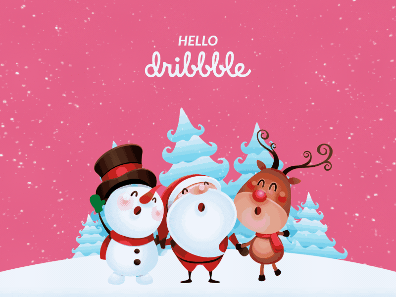 Hello Dribbble :) adobe aftereffects adobe illustrator adobe photoshop hello dribbble welcome shot