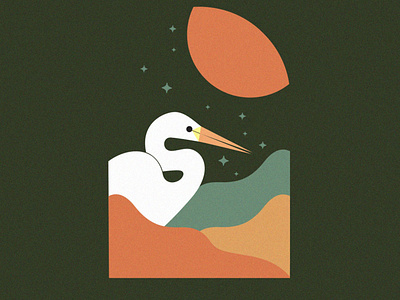 Egret Illustration