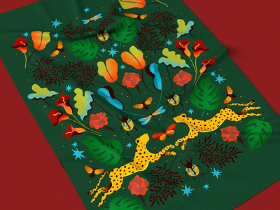 Tropical Dream Flag color color palette design fashion design fashion illustration illustration illustrator