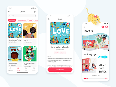 Reading app for kids - UI/UX Design