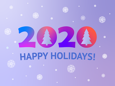 Happy Holidays 2020 2020 art happy holidays happy new year illustraion new year postcard