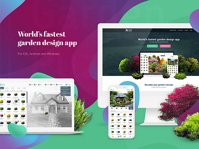 App design - Garden Puzzle app design garden mobile app ui user experience user interface ux web design webapp